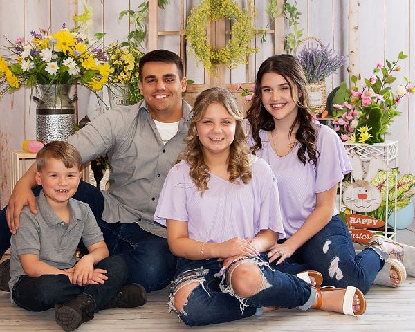 Kate Floral Barn Door Easter Backdrop Designed by Jia Chan Photography