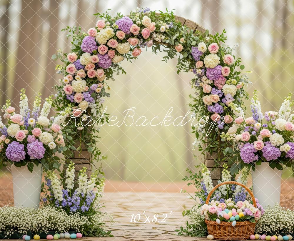 Kate Floral Arch Pastel Spring Backdrop Designed by Patty Robert - Image 6