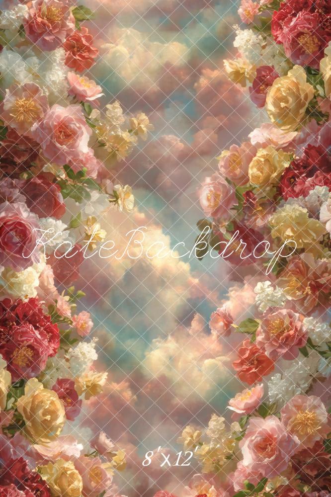 Kate Flower Arch Clouds Pastel Fleece Backdrop Designed by GQ - Image 4