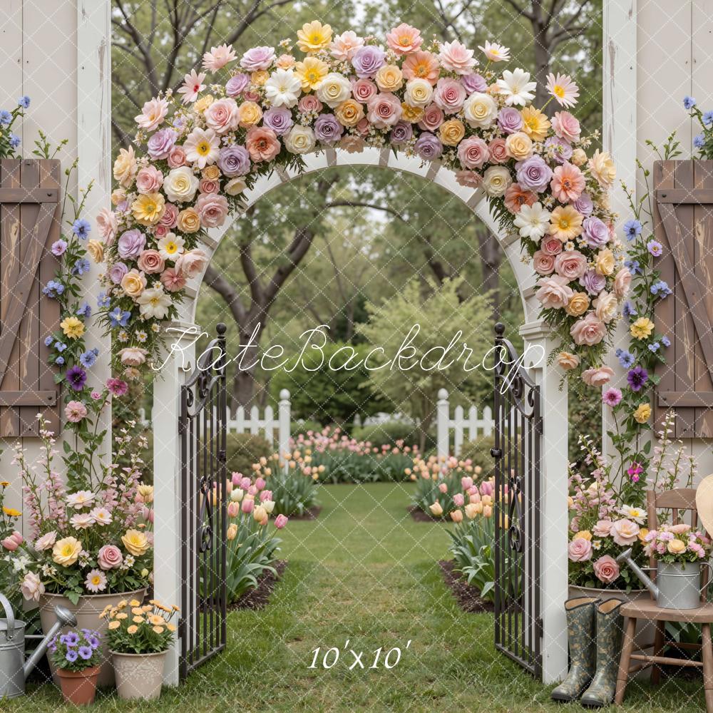 Kate Spring Flower Arch Garden Rustic Backdrop Designed by Mini MakeBelieve - Image 7