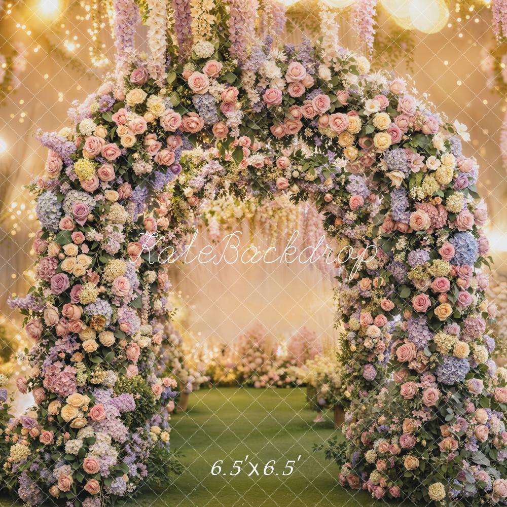 Kate Spring Flower Arch Pastel Garden Backdrop Designed by Emetselch - Image 2