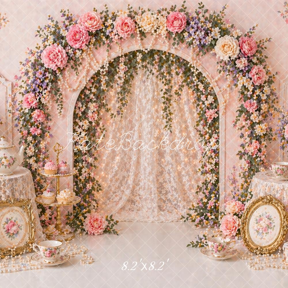 Kate Flower Arch Pink Fairy Backdrop Designed by Caitlin Lynch - Image 5