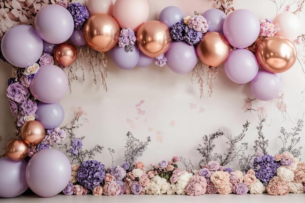 Kate Flower Arch With Colorful Balloons Backdrop Designed by Emetselch - Image 7