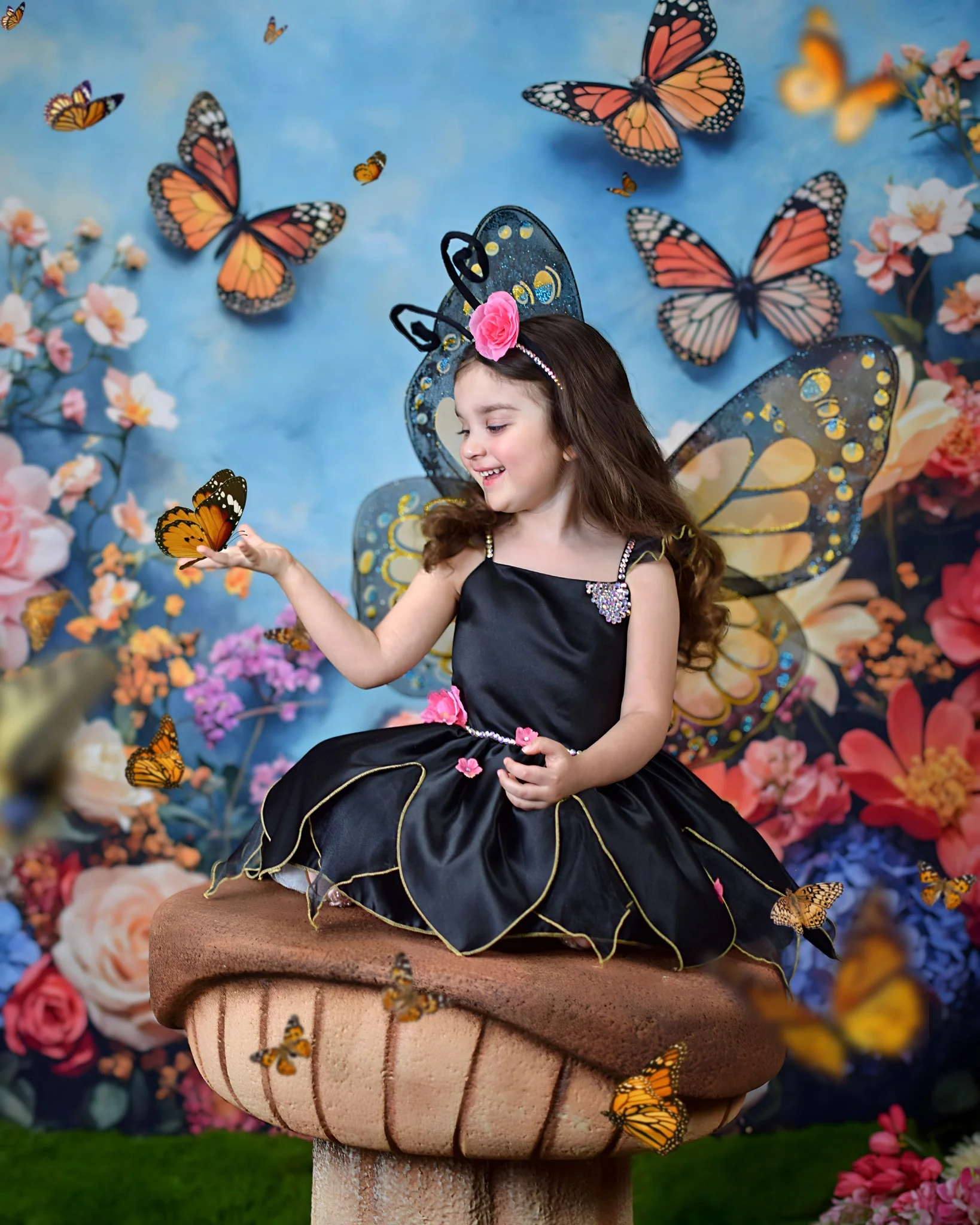 Kate Fairy Flower Butterfly Backdrop Designed by Emetselch
