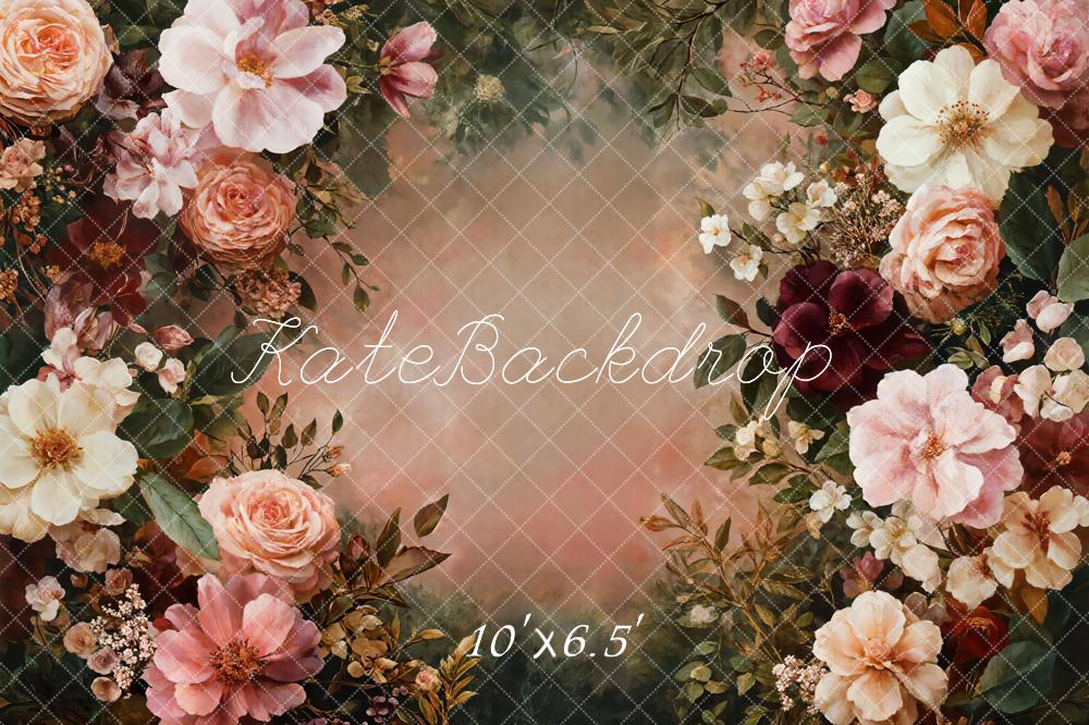 Kate Flower Vintage Fleece Backdrop Designed by GQ - Image 2