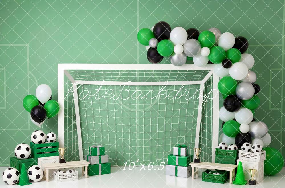 Kate Football Goal Green Balloons Backdrop Designed by Patty Robert - Image 4