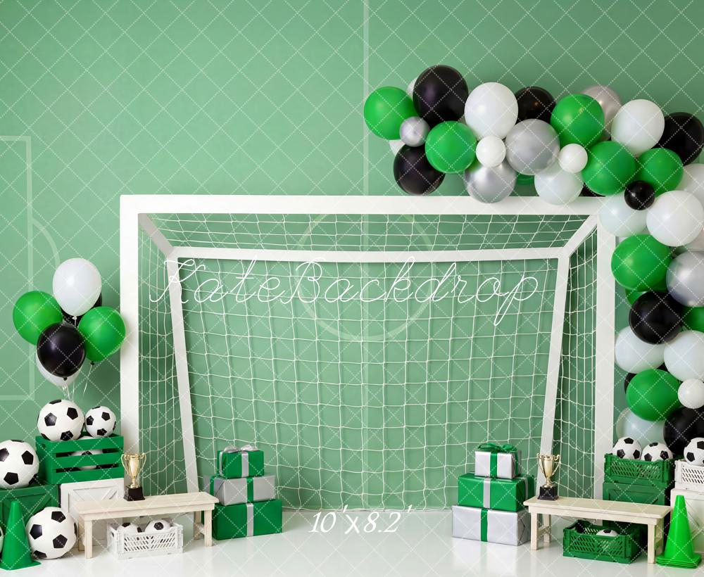 Kate Football Goal Green Balloons Backdrop Designed by Patty Robert - Image 6