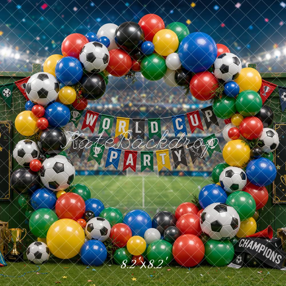 Kate Football Stadium Balloon Arch Backdrop Designed by Chain Photography - Image 5