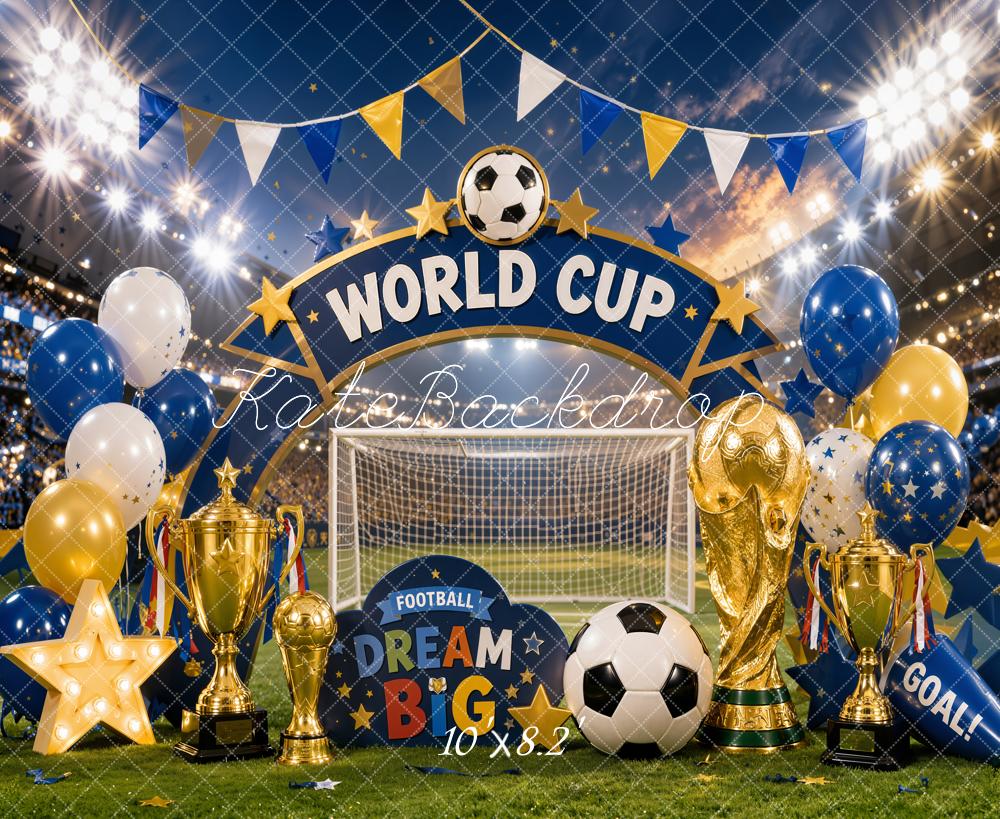 Kate Football Trophy Stadium Balloons Backdrop Designed by Chain Photography - Image 6
