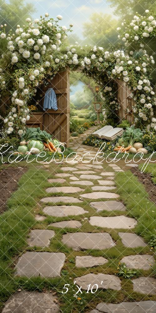 Kate Garden Arch Vegetables Path Backdrop Designed by Chain Photography - Image 6