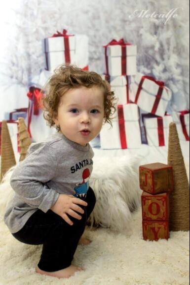 Kate Gift And Snow Tree Backdrop for Christmas Photography - Image 5