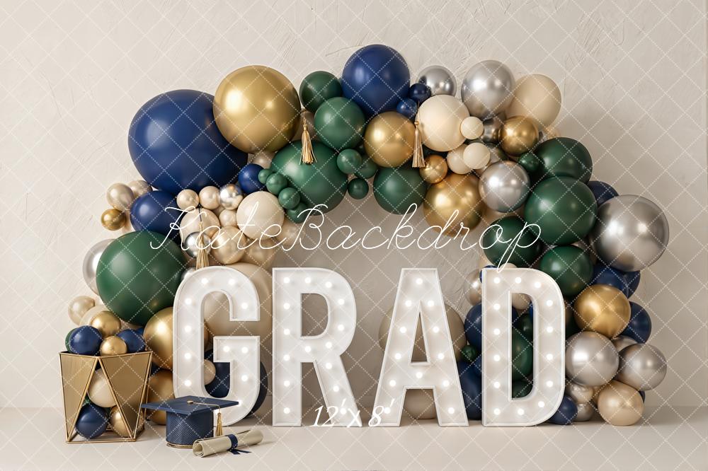 Kate Graduation Balloon Arch Letters Fleece Backdrop Designed by Emetselch - Image 4