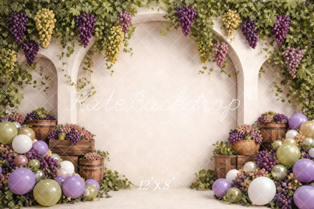 Kate Grapevine Arch Baskets Balloons Backdrop Designed by Vertigo Productions - Image 8
