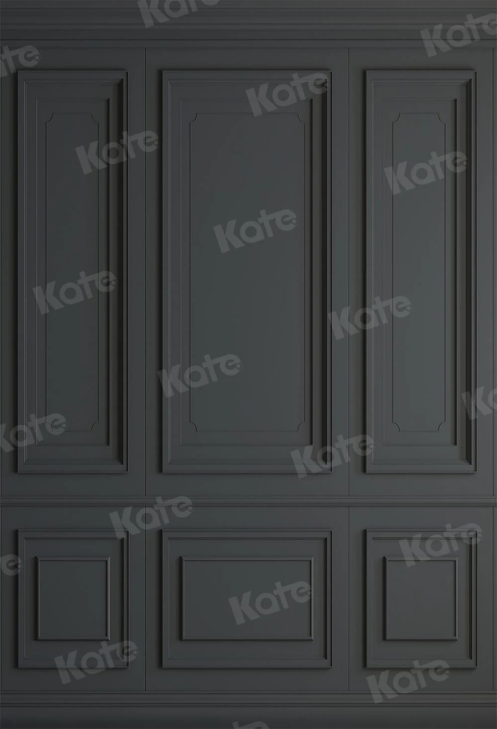 Kate Gray Black Vintage Wall Fleece Backdrop for Photography - Image 2