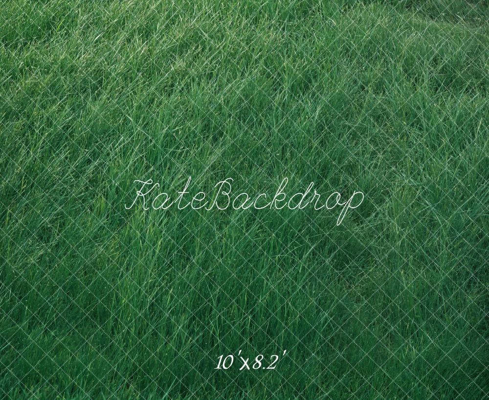 Kate Green Grass Field Floor Fleece Backdrop Designed by Kate Image - Image 3