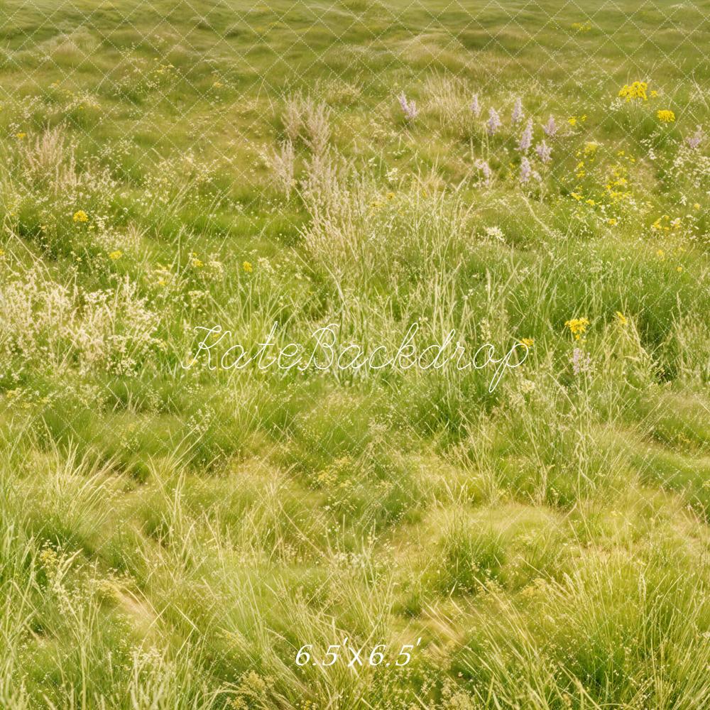 Kate Green Meadow Grass Floor Backdrop Designed by Emetselch - Image 2