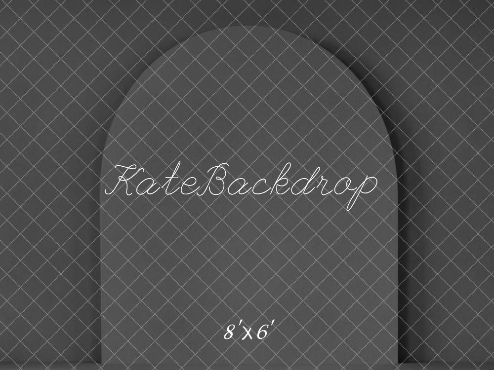 Kate Grey Abstract Arch Fleece Backdrop Designed by Kate Image