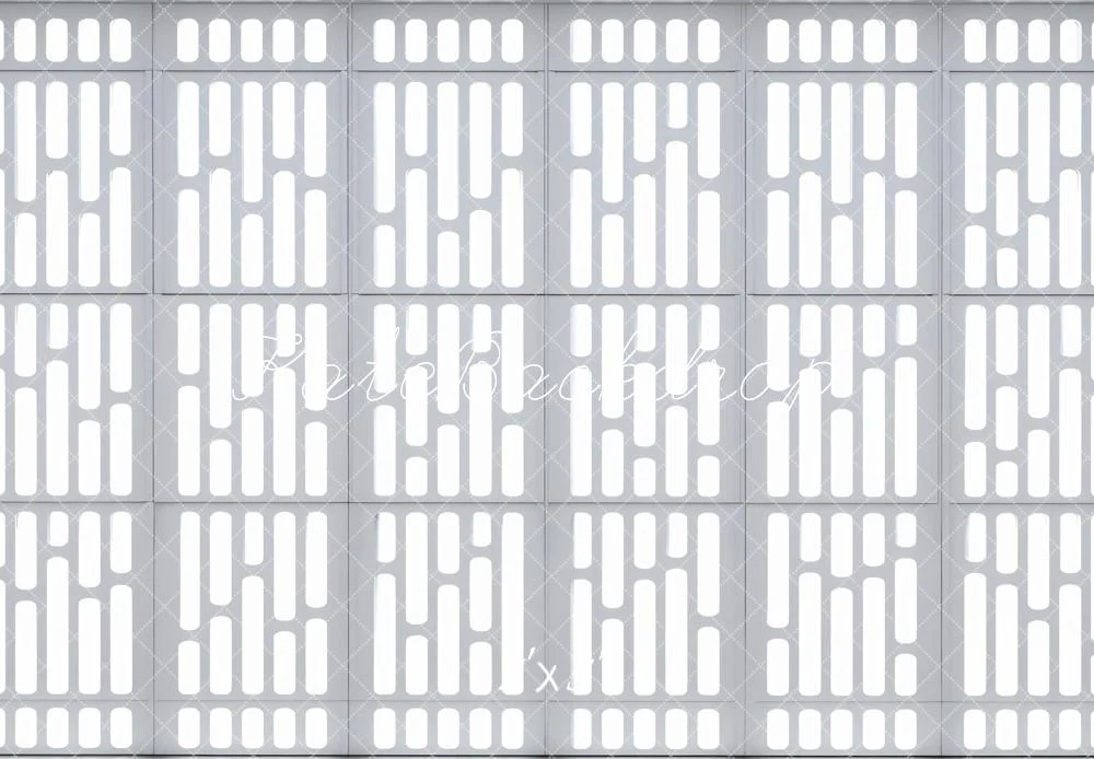 Kate Grey Abstract Geometric Panels Backdrop Designed by Mini MakeBelieve