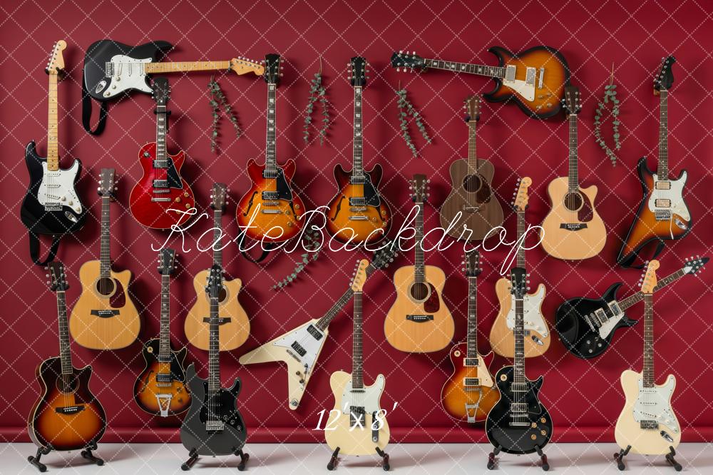Kate Guitars Red Backdrop Designed by Patty Robert - Image 8
