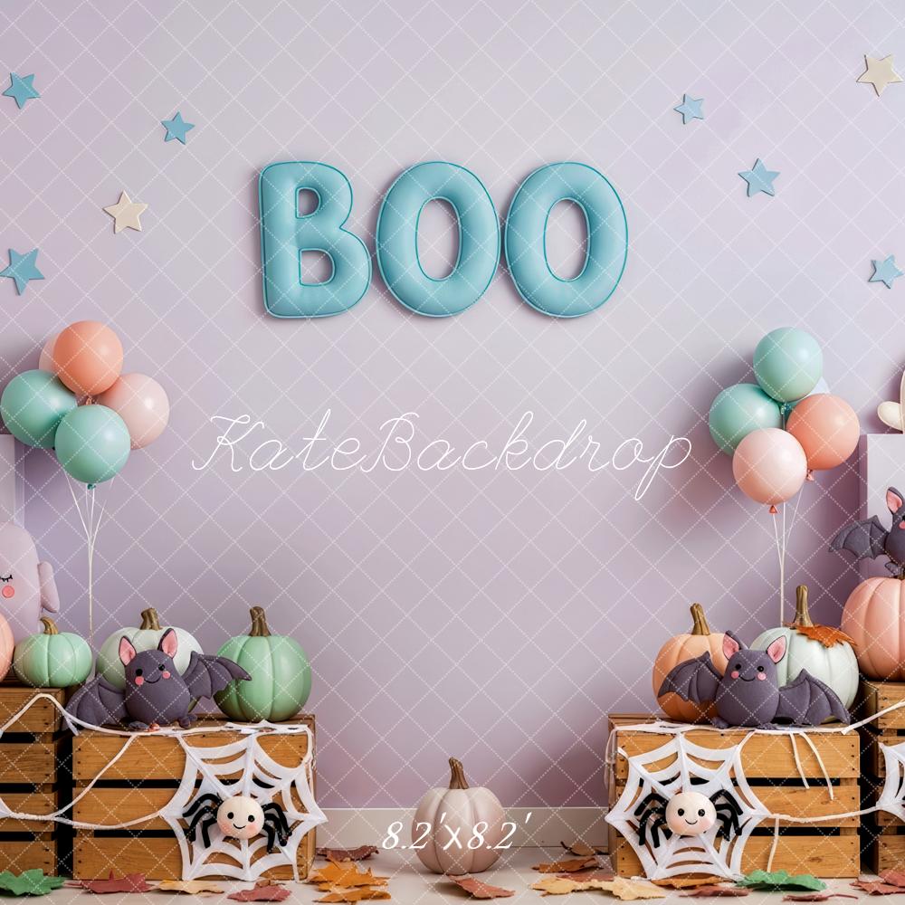 Kate Halloween Boo Ghosts Bats Pumpkins Backdrop Designed by Patty Robert - Image 5