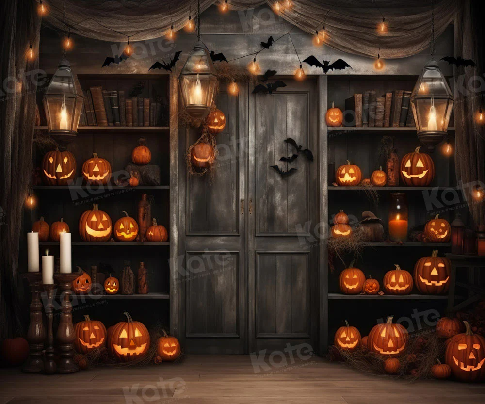 Kate Halloween Pumpkin Room Backdrop Designed by Chain Photography - Image 3