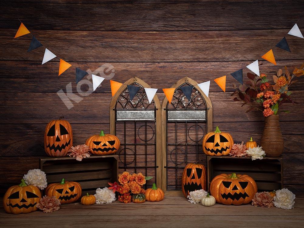 Kate Halloween Pumpkins Backdrop Designed by Emetselch