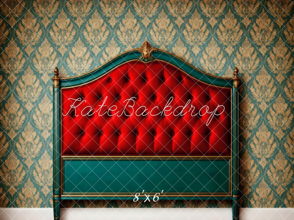Kate Headboard Damask Gold Pattern Backdrop Designed by Vertigo Productions - Image 3