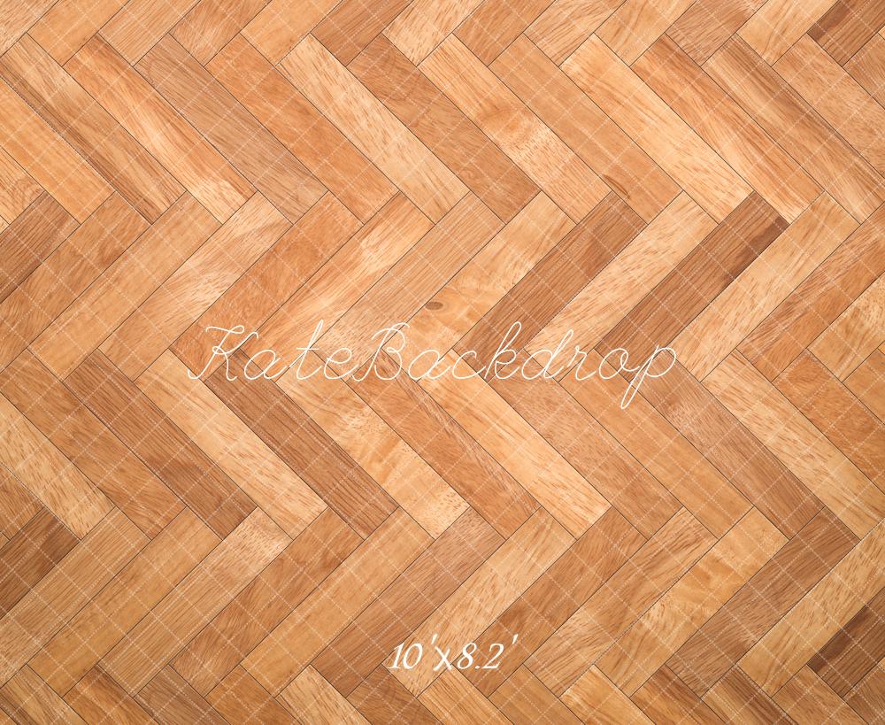 Kate Herringbone Pattern Wooden Floor Backdrop Designed by Kate Image - Image 6