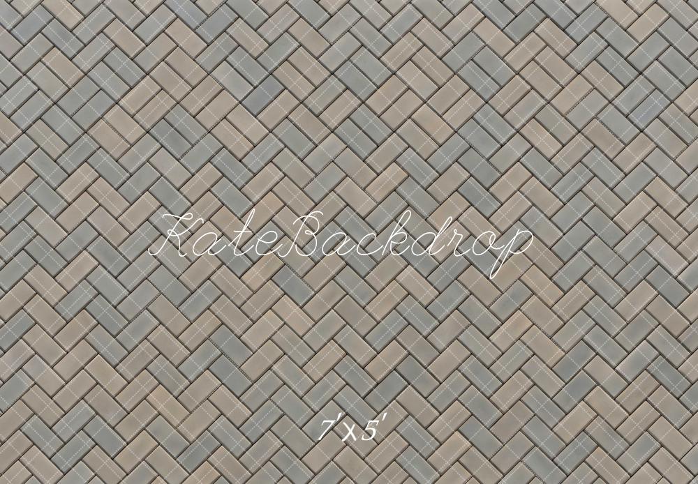 Kate Herringbone Tile Pattern Backdrop Designed by Mini MakeBelieve