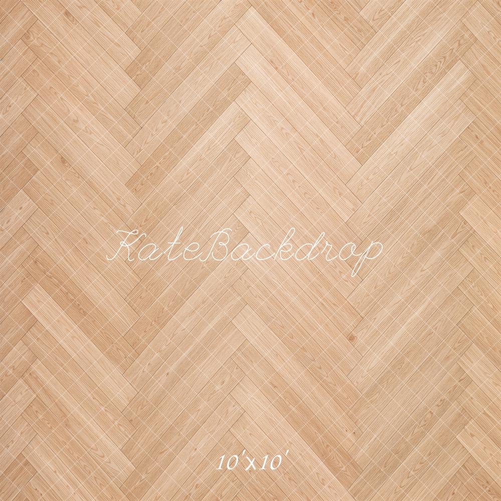 Kate Herringbone Wood Floor Light Backdrop Designed by Emetselch - Image 7