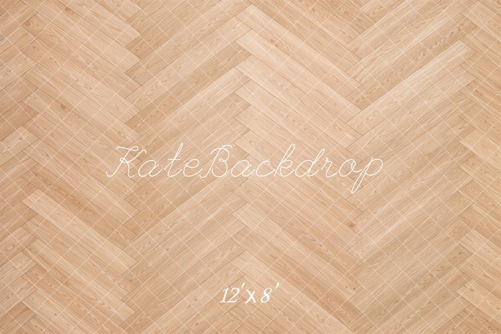 Kate Herringbone Wood Floor Light Backdrop Designed by Emetselch - Image 8