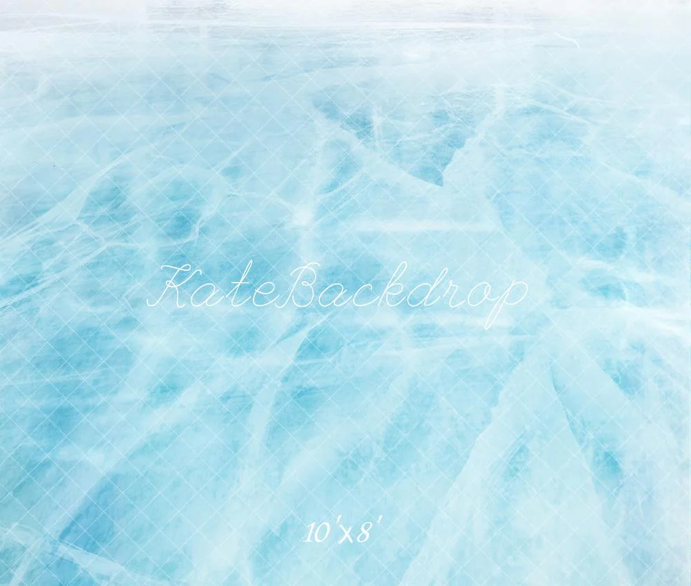 Kate Ice Blue Abstract Fleece Backdrop Designed by Emetselch - Image 3