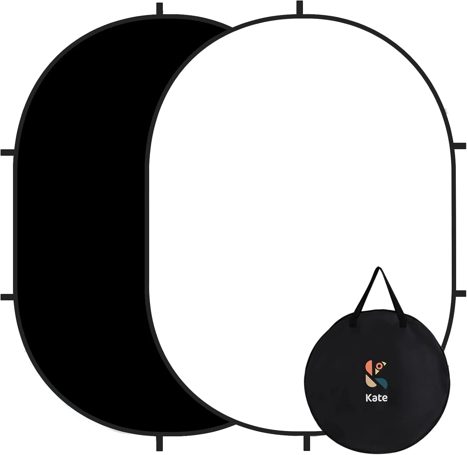 Kate Collapsible Backdrop Audition Backdrop for Headshot Photography, Video Conference, Live Streaming 5X6.5ft(1.5x2m)