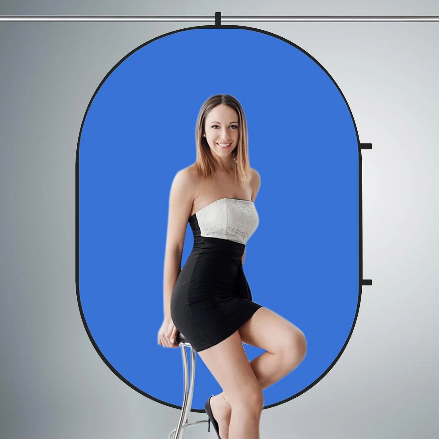 Kate Collapsible Backdrop Audition Backdrop for Headshot Photography, Video Conference, Live Streaming 5X6.5ft(1.5x2m) - Image 11
