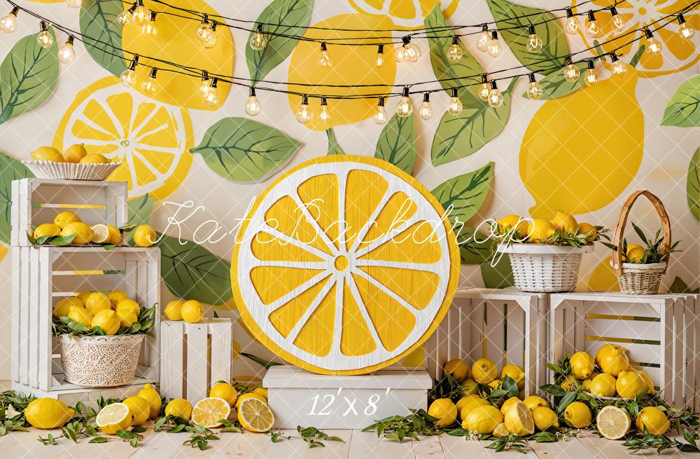 Kate Lemon Summer Crates Garland Fleece Backdrop Designed by Emetselch - Image 4