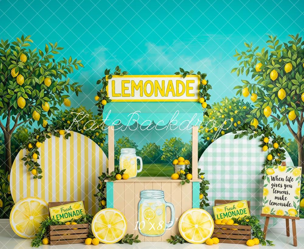 Kate Lemonade Stand Lemon Orchard Summer Backdrop Designed by Patty Robert - Image 6