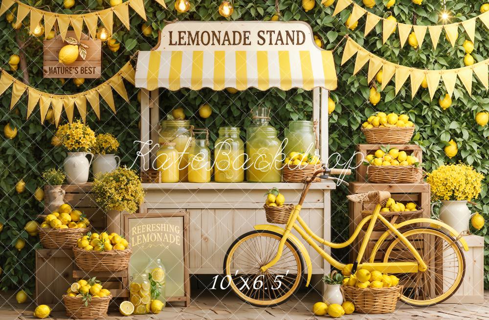 Kate Lemonade Stand Lemons Baskets Bicycle Backdrop Designed by Emetselch - Image 4