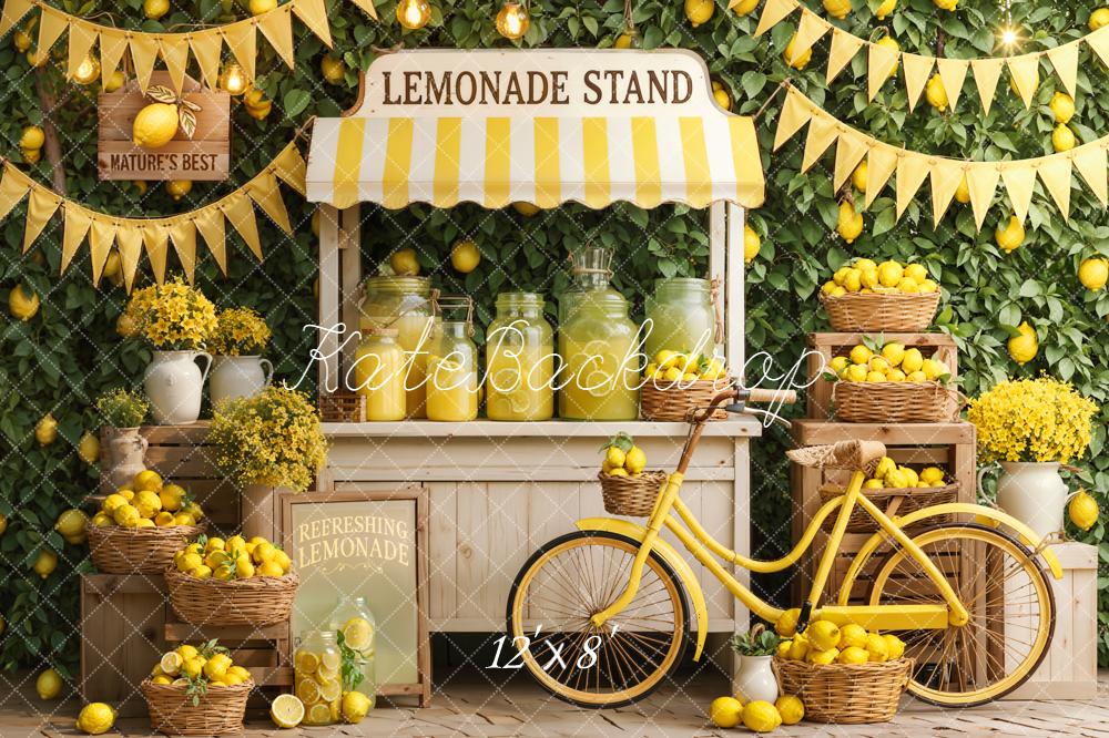 Kate Lemonade Stand Lemons Baskets Bicycle Backdrop Designed by Emetselch - Image 8