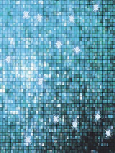Kate Light Blue Shiny foil Club Style Backdrops For Photography