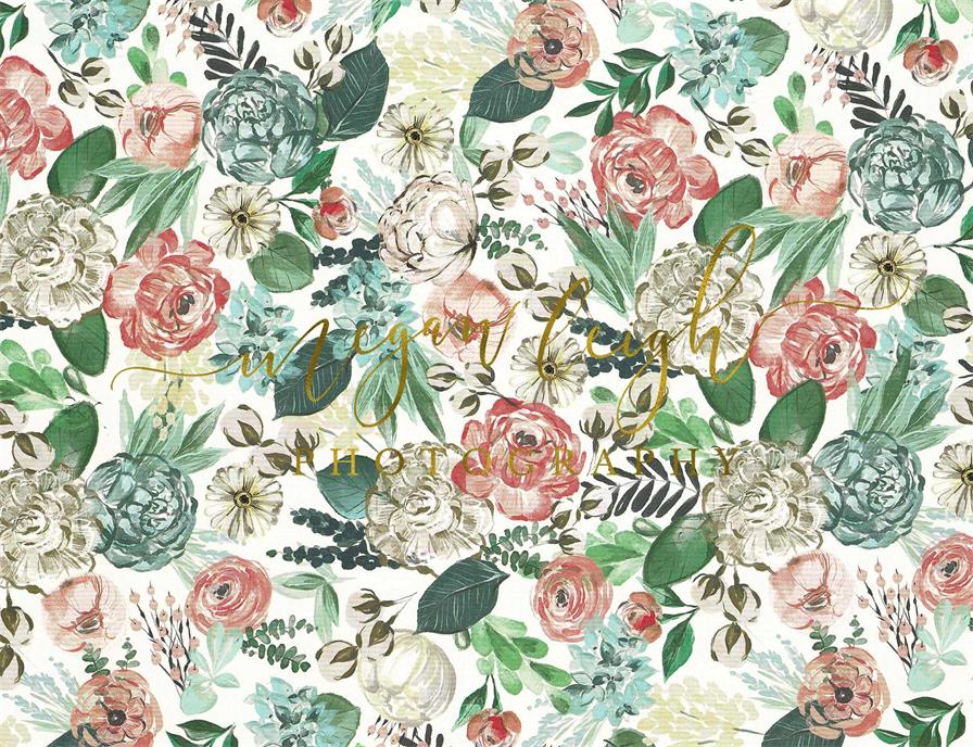 Kate Mixed Flowers Backdrop Designed by Megan Leigh Photography - Image 2
