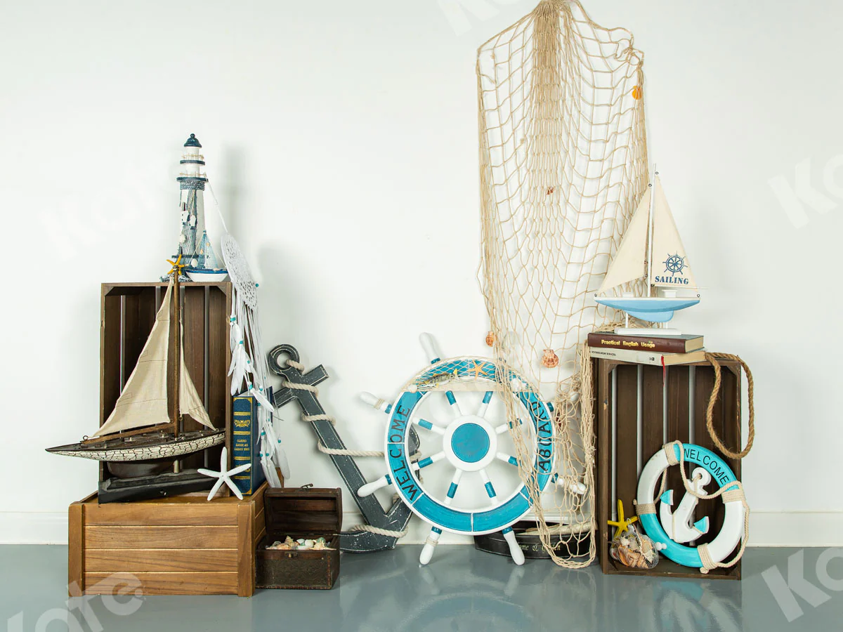 Kate Navy Ship Wheel Children Backdrop Designed by Jia Chan Photography