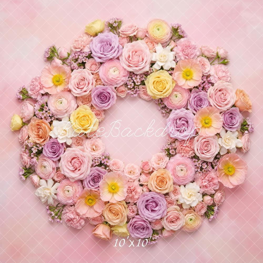 Kate Newborn Floral Pink Backdrop Designed by Mini MakeBelieve - Image 7