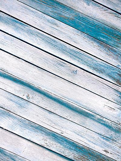 Kate Old Style Blue and White Wood Floor Backdrops for Photography