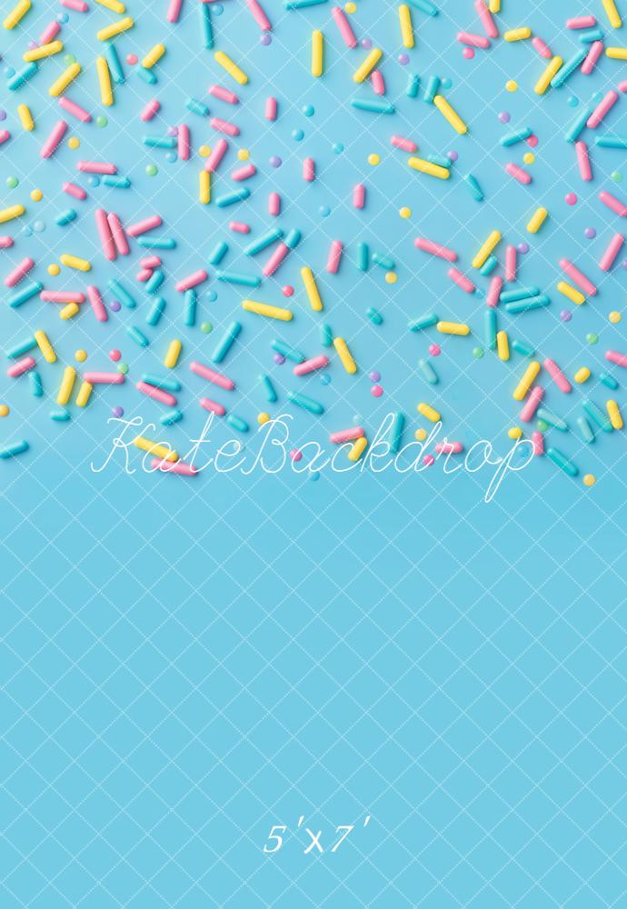 Kate Pastel Sprinkles Blue Backdrop Designed by Kate Image
