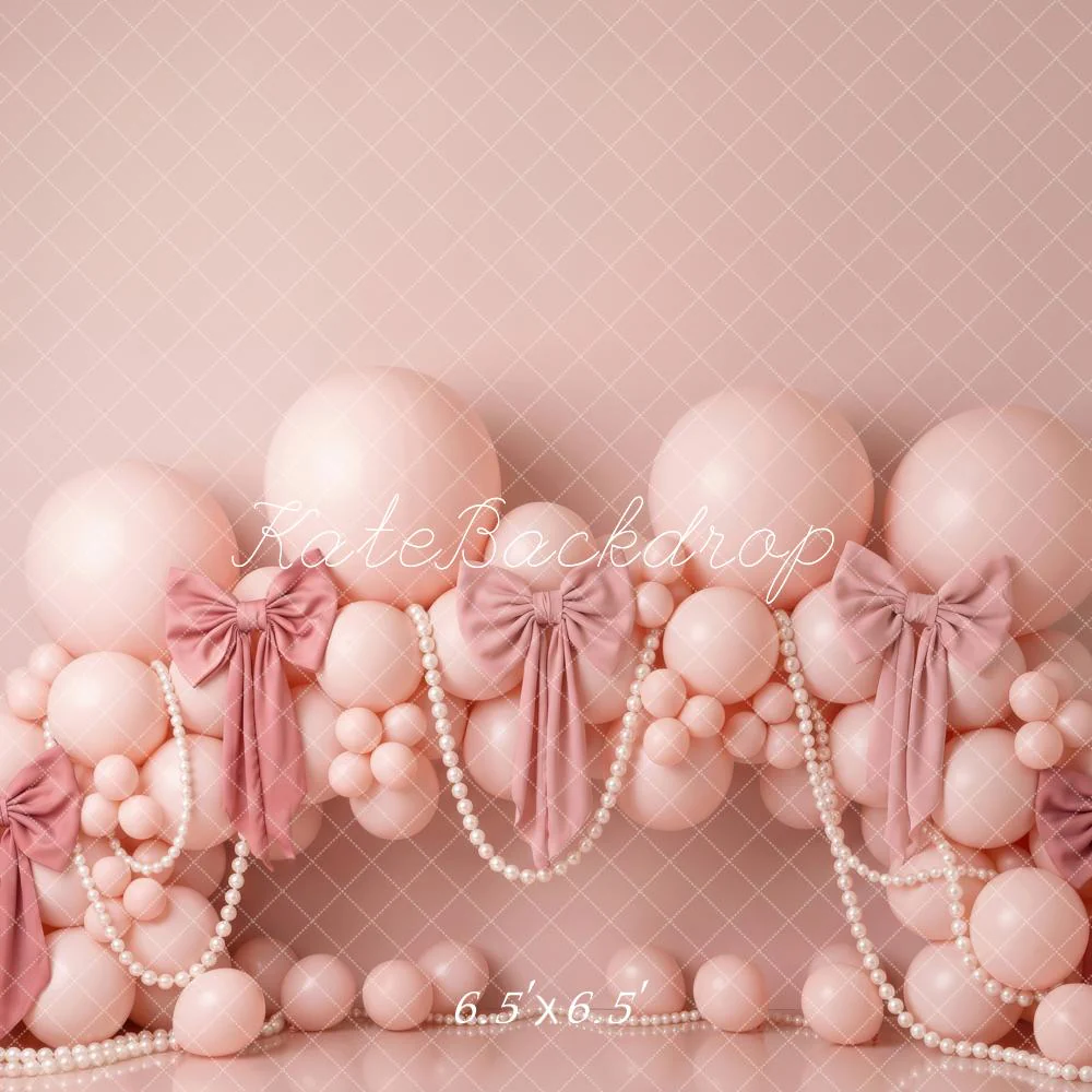 Kate Pink Balloons Bows Garland Backdrop Designed by Patty Robert - Image 2