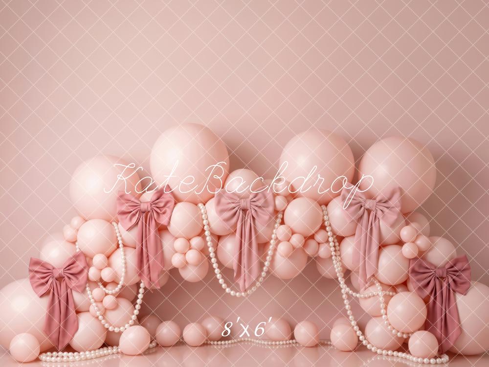 Kate Pink Balloons Bows Garland Backdrop Designed by Patty Robert - Image 3