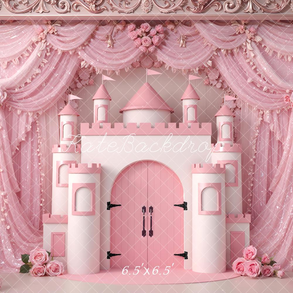Kate Pink Castle Drapes Backdrop Designed by Mini MakeBelieve - Image 2