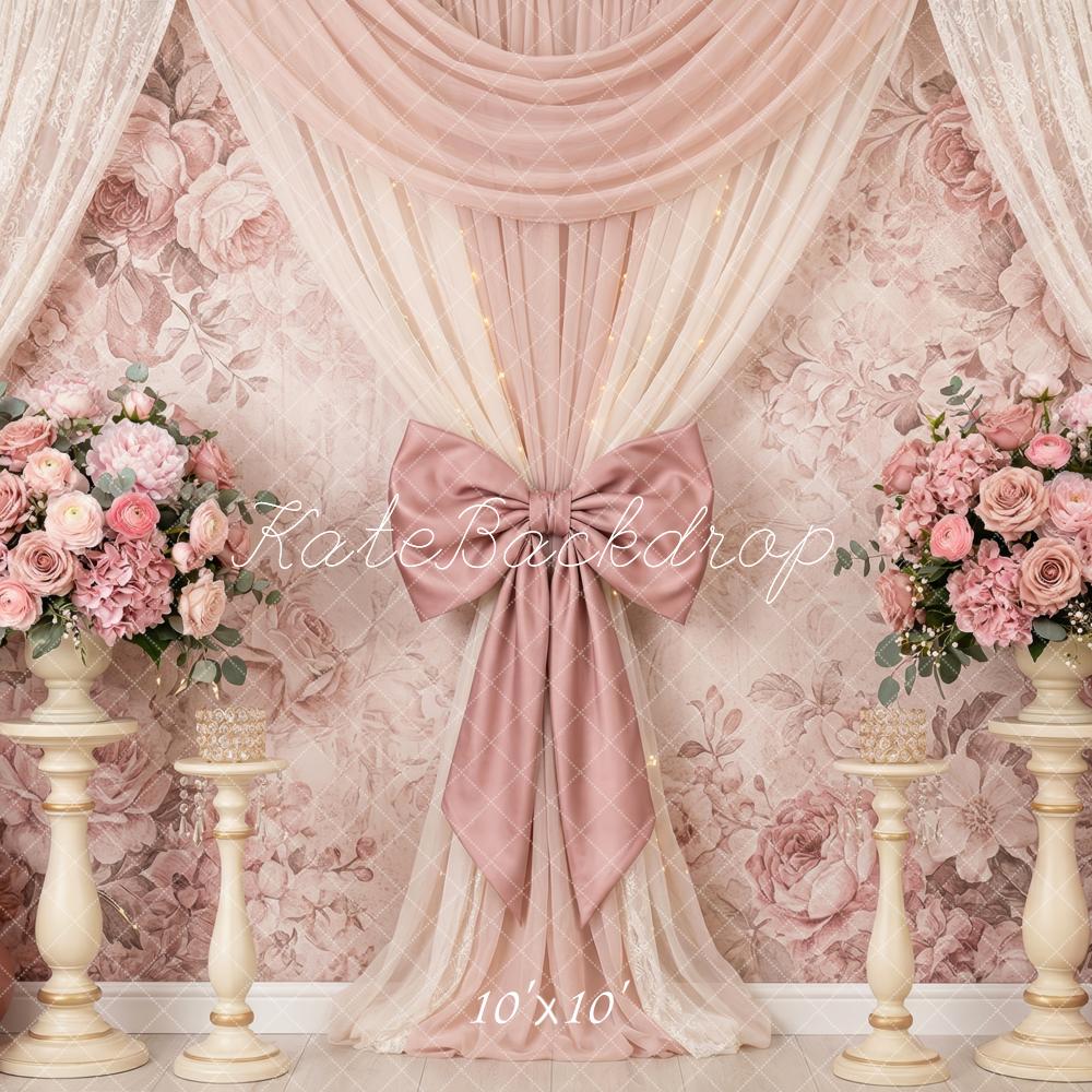 Kate Pink Floral Curtain Balloons Backdrop Designed by Patty Robert - Image 7