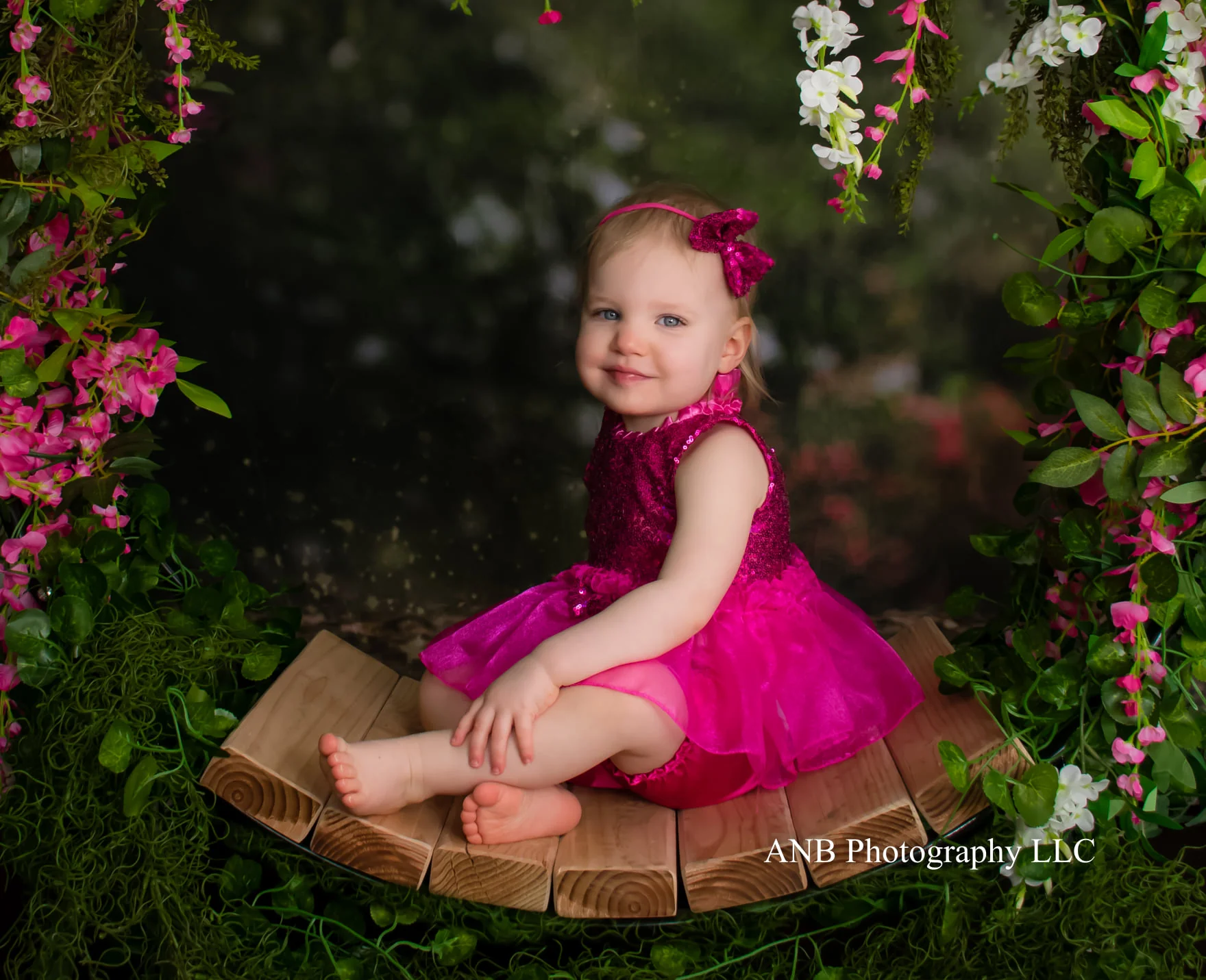 Kate Pink Floral Garden spring Backdrop for Photography Designed by Pine Park Collection