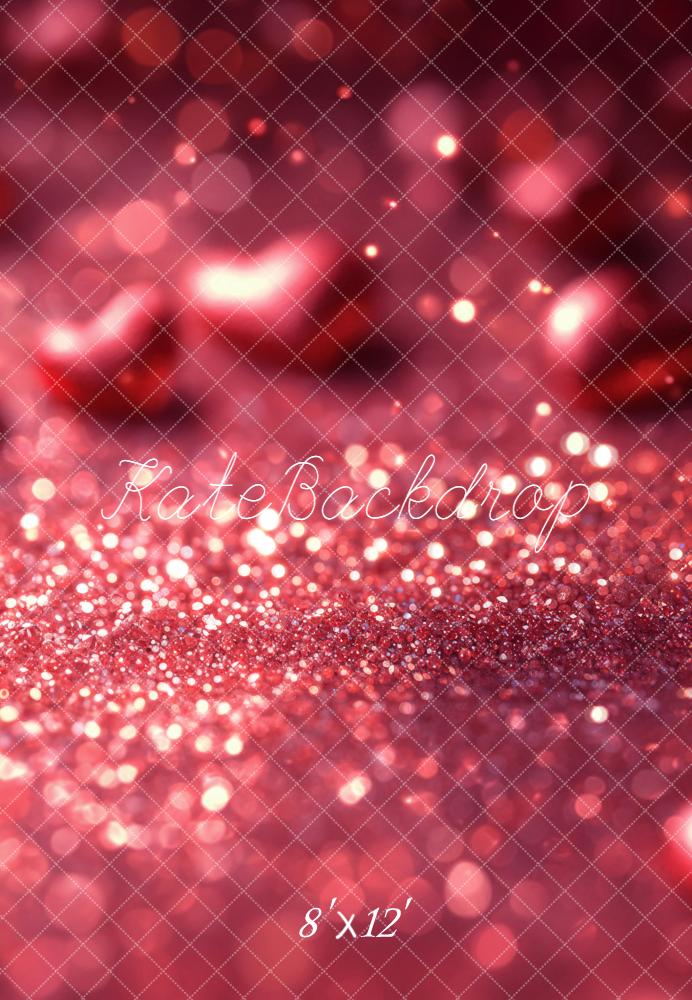 Kate Pink Glitter Bokeh Fleece Backdrop Designed by Emetselch - Image 4